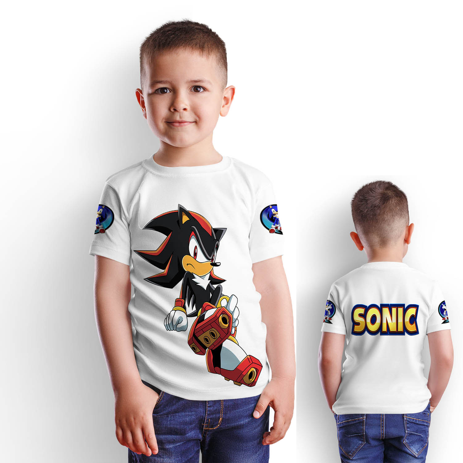 Mundo Textil - Polera Juvenil Sonic D16 - Talla 4