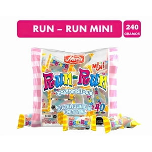 Dulces Marshmallows Run Run Mini, De Fruna (Bolsa Con 40Uni)
