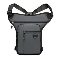 Magideal - Bolsa De Pierna, Bolsa De Muslo, Organizador, De Hombro, Decoración, De Cadera, Riñonera Para Correr, Pescar, Actividades Al Libre, Informal Gris