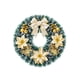 thumbnail image 2 of Decoracion Corona Navideña Con Flores y Destellos Dorados 40cm, 2 of 4