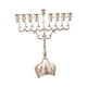thumbnail image 3 of Portavelas De 9 Ramas Candelero Hanukkah Menorah Para Decoración De Boda Argent, 3 of 5