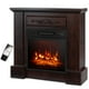 thumbnail image 1 of Chimenea eléctrica COSTWAY de 32 pulgadas con repisa de 1400 W, color marrón, 1 of 3