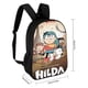 thumbnail image 2 of Hilda-theme Backpack, Campus style schoolbag Bookbag with Adjustable Shoulder Straps And Large Zip Compartment, Unisex Travel Bags., 2 of 6