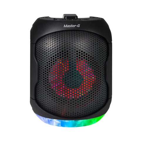 Master-G - Parlante Bluetooth Microfono Usb Aux 10W Rms Led Spyder Master G