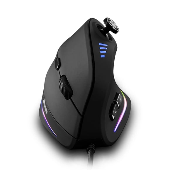 Ratón Gaming Zelotes con Cable 10000 DPI 11 Botones RGB