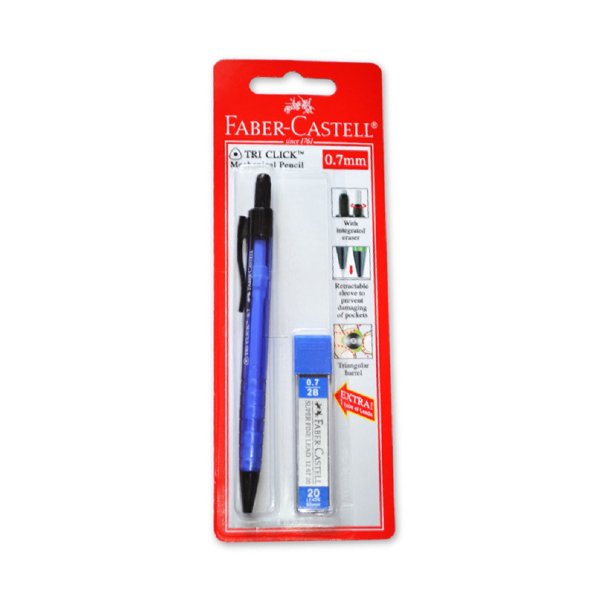 Portaminas 0,7 Mm + Mina 1 Un Faber-castell