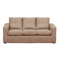 Muebles América - Sofá Emilia 3 Cuerpos Cuero Auris Beige
