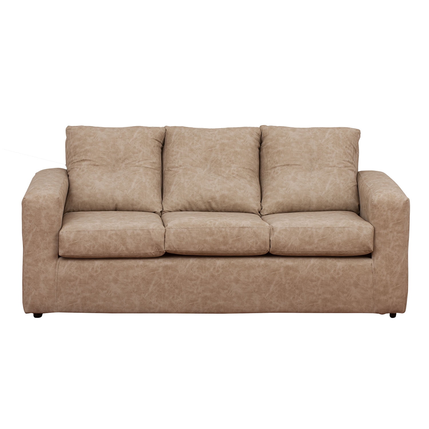 Muebles América - Sofá Emilia 3 Cuerpos Cuero Auris Beige