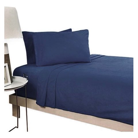 Bj Hogar - Sabana Polar 2 Plazas Color Azul Oscuro