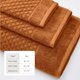 thumbnail image 4 of Juego de 6 toallas Great Bay Home color cobre con tejido waffle, 4 of 7