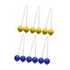 thumbnail image 5 of 6 Pelotas De Escalera Para Juego De Patio, Juego De Golf Para Exteriores, Color Amarillo Y Azul, 5 of 5