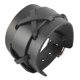 thumbnail image 2 of Brazalete ancho de cuero hecho a mano Cross Punk Biker Men Bangle Black, 2 of 5