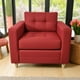 thumbnail image 3 of Poltrona Suecia Lino Rojo, 3 of 3