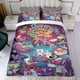 thumbnail image 4 of La Vida Moderna de Rocko Conjunto de sábanas temático, trío de piezas, cómodo y amigable con la piel, diseño único, regalo de decoración para el hogar para familiares, amigos y fans,173cm *218cm, 4 of 6