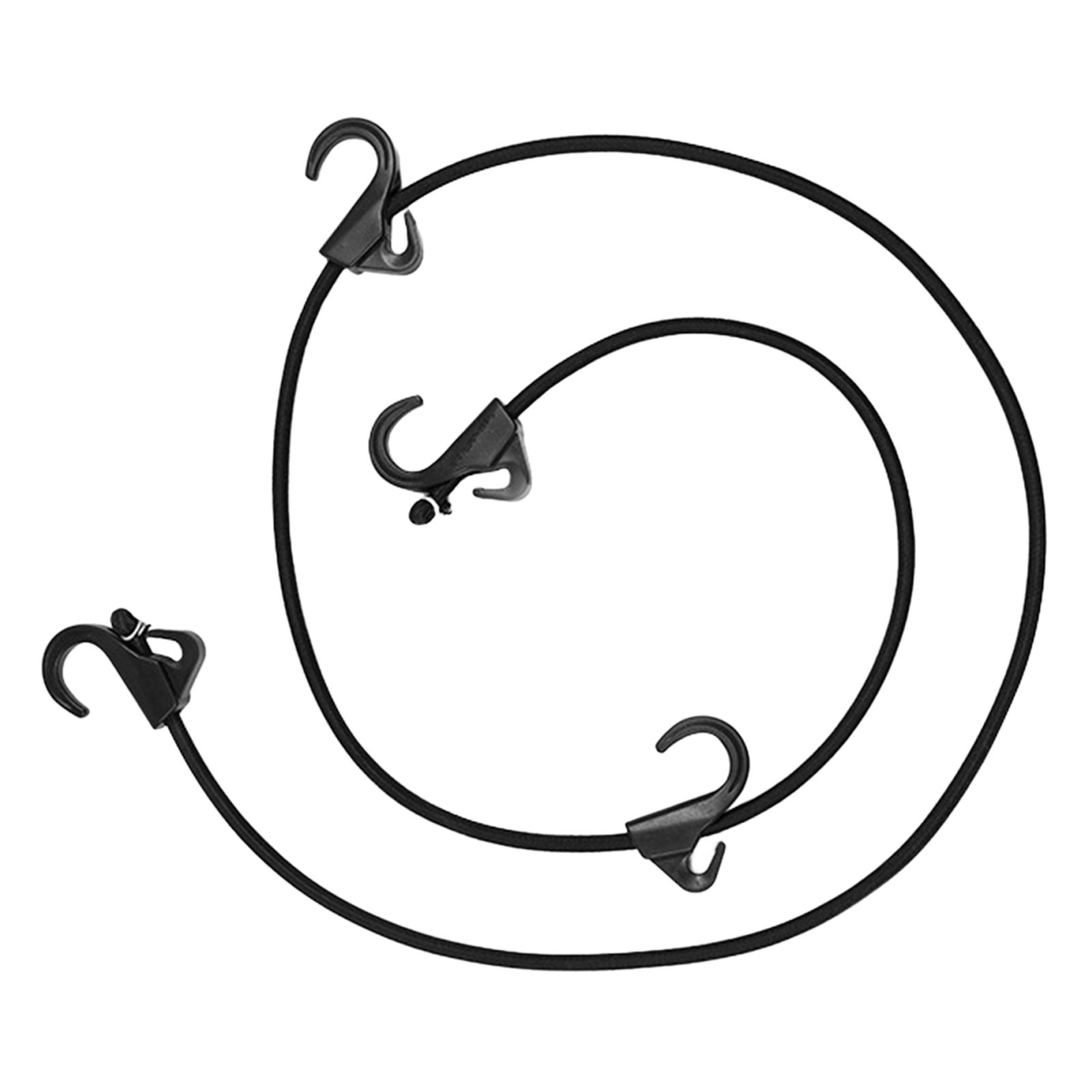 Ioensy - Cordón Elástico De 63 Pulgadas Con 4 Ganchos, Cordones Elásticos Para Cinturón Tensor Para Maletero De Coche