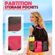 thumbnail image 2 of Mochila de natación RUENVUE de malla con cordón – Rojo rosado, 2 of 7