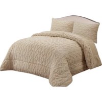 Genérico - Cobertor Invierno Chiporro Trenzado King Color Beige