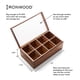 thumbnail image 5 of Caja para té Cornwall de Ironwood, organizador de té de 8 compartimentos, madera de acacia, 5 of 7
