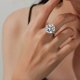 thumbnail image 4 of Anillos de Compromiso de Moissanita de 10 Quilates para Mujer Color D VVS1 Anillo de Aniversario Anillos de Boda de Diamante de Plata Esterlina 925 Talla 5-9, 4 of 8