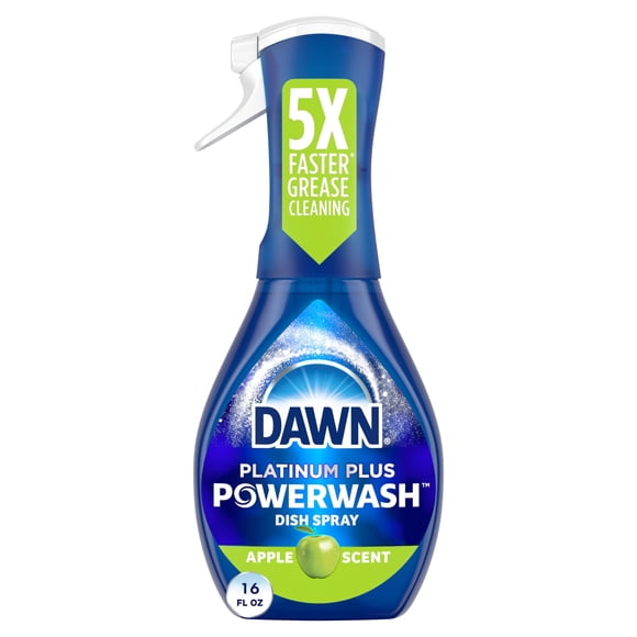 Spray para platos Dawn Platinum Powerwash con aroma a manzana, 473 ml