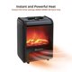 thumbnail image 5 of Calentador con minichimenea Comfort Zone CZFP1BK de 1200 W, 5 of 6