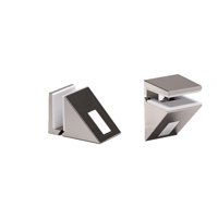 Italiana Ferramenta - 2 Soportes Repisa Cristal Kalabrone Mini Cromo 5-10 Mm