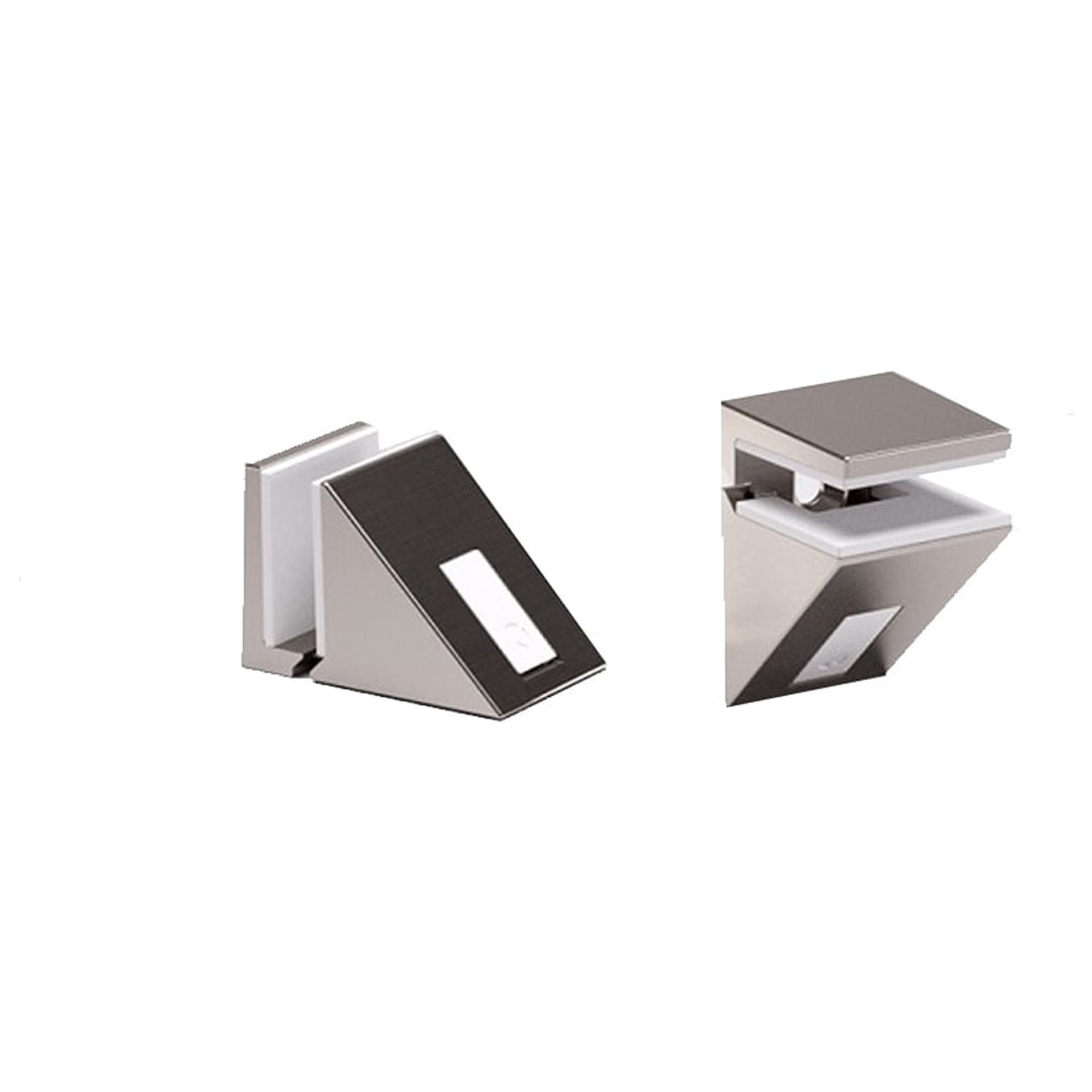 Italiana Ferramenta - 2 Soportes Repisa Cristal Kalabrone Mini Cromo 5-10 Mm