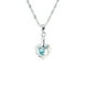 thumbnail image 1 of Collar Amor Plata Italiana 925 y Cristal Genuino Aurora Boreal, 1 of 4