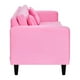 thumbnail image 3 of Sofa New Retro 3c Felpa 00 Rosado, 3 of 6