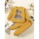 thumbnail image 4 of Get Your Little Ones Cozy and Cute with Our 2-Piece Toddler Baby Bear Embroidery Sweatshirt and Splicing Pant Set - Perfect for Casual Wear!, 4 of 5