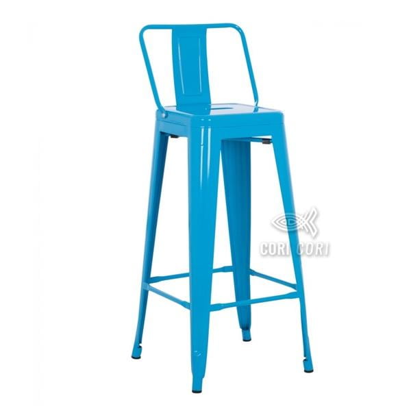 Cori Cori - Taburete Tolix Industrial (63cms) Azul Claro