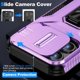 thumbnail image 4 of Funda Armada para iPhone 15 Pro con Tapa Deslizante y Soporte Magnético Giratorio Morado, 4 of 5