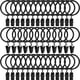 thumbnail image 1 of Anillos de cortina AMZSEVEN de metal con clips de 1,5 cm de diámetro interior, 1 of 8