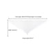 thumbnail image 3 of INSPIRE CHIC Chales y Envolventes para Vestidos de Noche, Bufandas Triangulares de Encaje con Flecos para Boda Fiesta Formal 70.9"x27.6" Blanco, 3 of 5