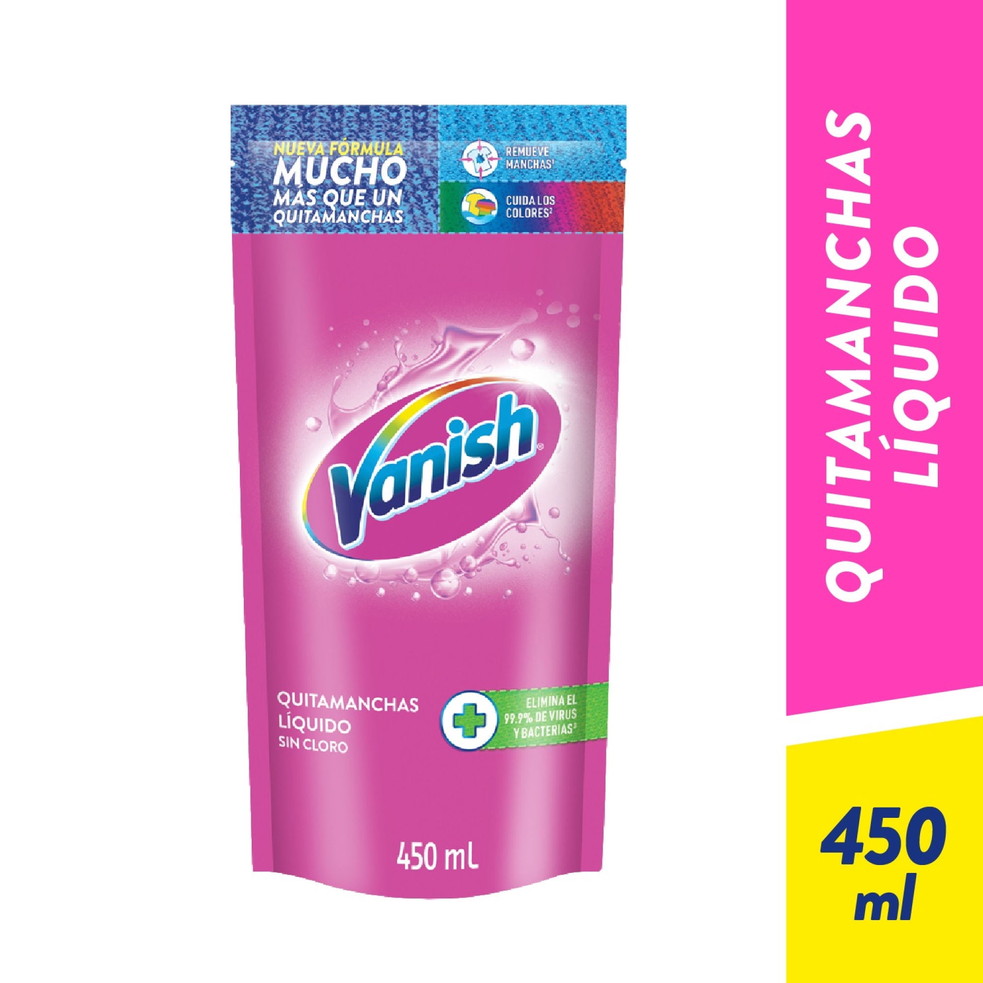 Quitamanchas Líquido Ropa Color Doypack 450 ml Vanish