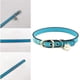 thumbnail image 3 of Collar clásico de cuero con cascabeles, ideal para perros pequeños o gatos. Collar ajustable, de 15 a 21 cm, ancho 1 cm, color azul., 3 of 5