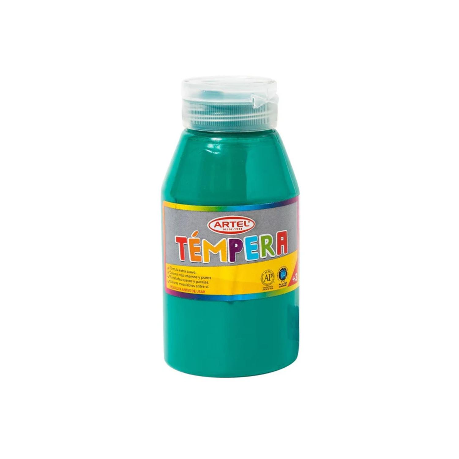 Frasco Tempera 250 Ml. Artel Verde