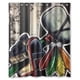 thumbnail image 1 of Cortina de ducha de los Chicago Blackhawks, juego de cortina de baño con ganchos, tamaño 60 x 72 pulgadas, 1 of 3