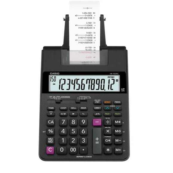 Calculadora Sumadora con Impresión HR100RC