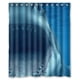 thumbnail image 1 of Cortina de ducha con diseño de jirafa y tiburón, "Nunca dejes de soñar", mundo submarino, con ganchos, tamaño 60 x 72 pulgadas, 1 of 3