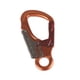 thumbnail image 5 of Gancho de mosquetón de doble bloqueo, mosquetón de bloqueo automático, llave suave, puerta de nariz, mosquetón de escalada de aluminio para montañismo Naranja, 5 of 5