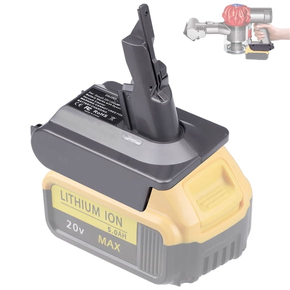 Adaptador de batería JJXNDO V7 para Dewalt 20V Lithium a Dyson V7