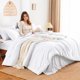 thumbnail image 5 of Juego de cama HIMEET 7 piezas completo en blanco (tamaño completo), 5 of 9