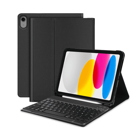 Global Movil Mr - Carcasa Funda Con Teclado Para Ipad 11 Generación A16 / 10Ma Generación