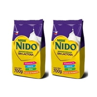 Pack Leche En Polvo Nido Semidescremada Sin Lactosa 700G X2
