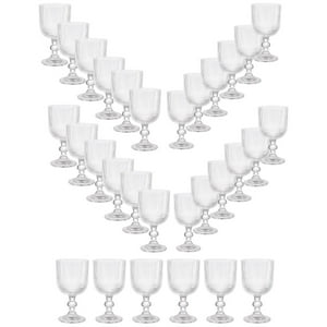 Set 30 Copas Vino Talladas 360Ml Lisa Allegra De Vidrio