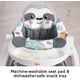 thumbnail image 3 of Silla portátil para bebés Fisher-Price Sit-Me-Up con asiento de suelo Sloth, 3 of 5