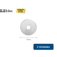 Olfa - Repuesto Cuchillo Rotativo Rb18-2 18Mm 2Un.