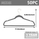 thumbnail image 5 of Perchas de terciopelo MIZGI Premium (paquete de 50), resistentes, antideslizantes, 5 of 9