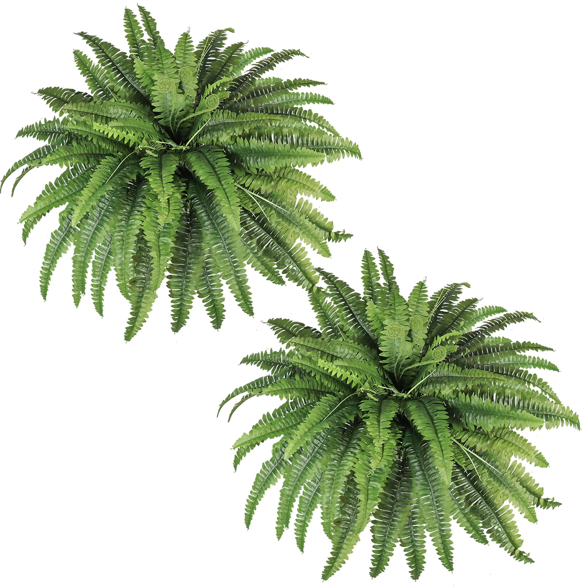 Helechos Artificiales Zoofernzoom De 45 Cm Con 55 Hojas Para Exteriores E Interiores
